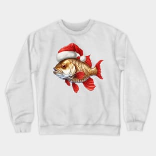 Santa Gold Fish Crewneck Sweatshirt